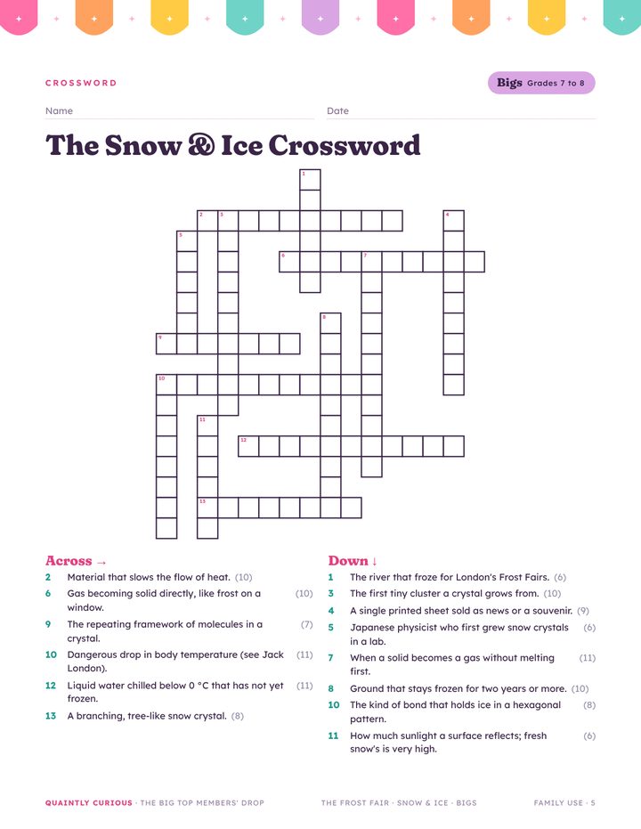 Bigs · Crossword