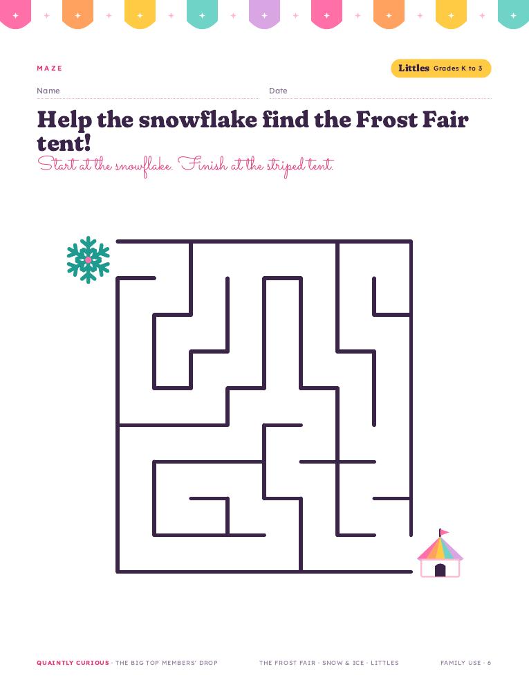 Littles · Snowflake maze with wide paths
